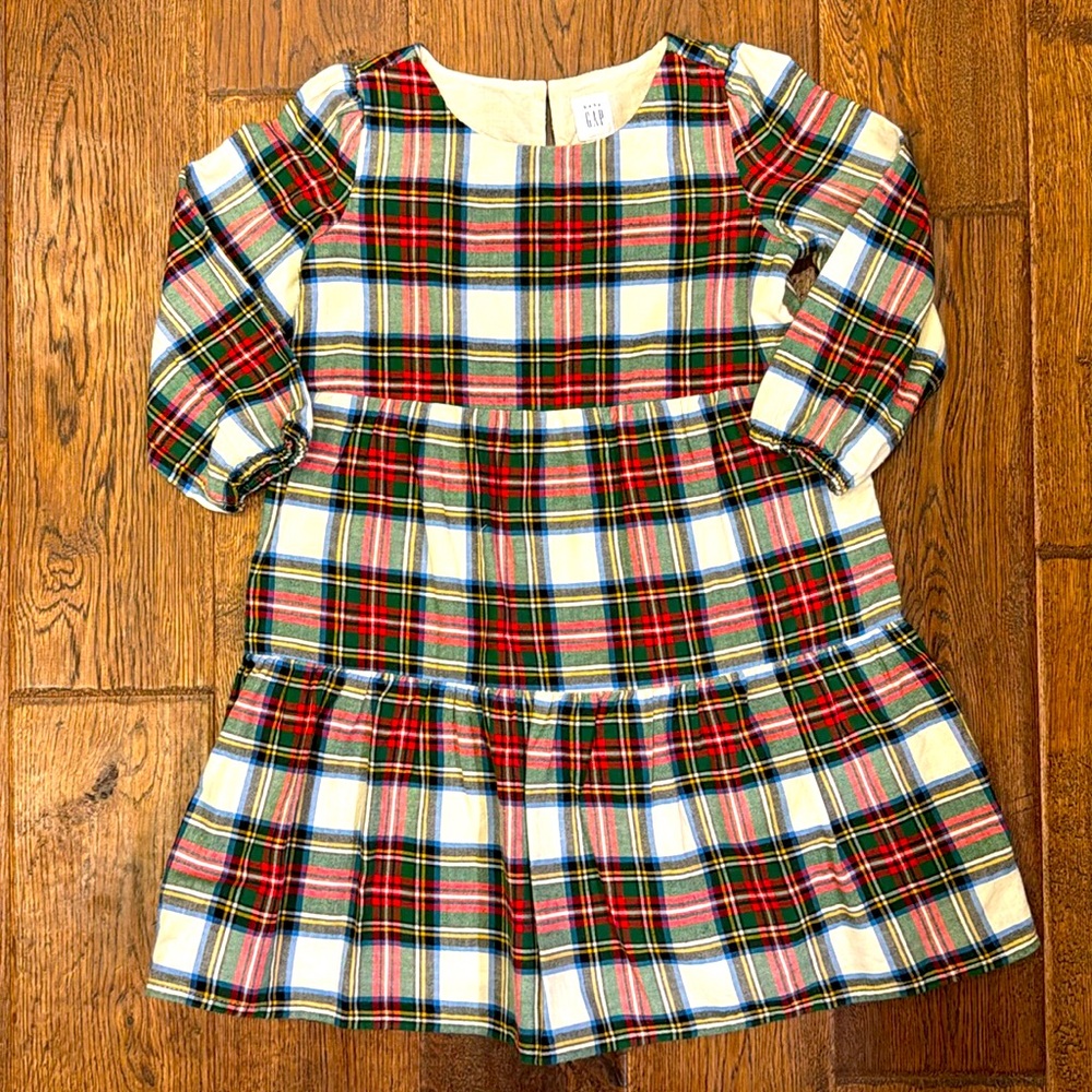 GAP Kids - Girls Holiday Plaid Dress - Size: 4T - Picture 1 of 4